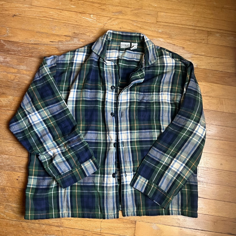 Men’s L.L. Bean vintage sleep flannel
